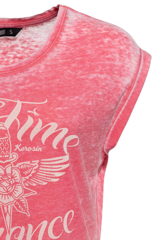 Queen Kerosin T-Shirt «No Time For Romance» Zeitlich begrenztes Angebot