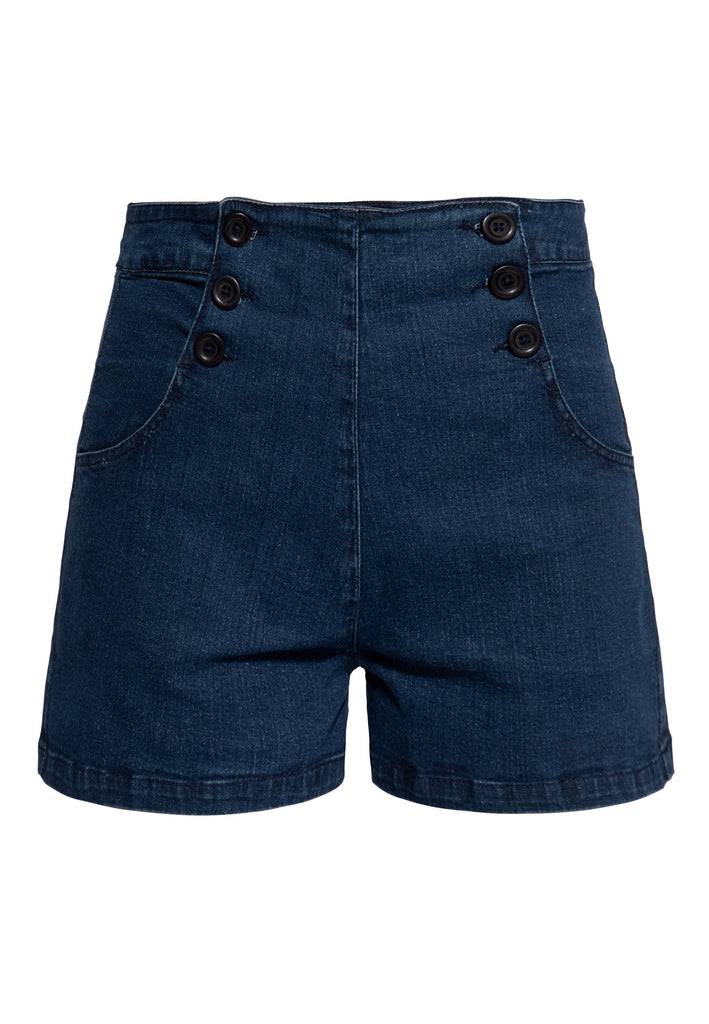 Queen Kerosin Highwaist Shorts «Marlyn» Exklusive Angebote