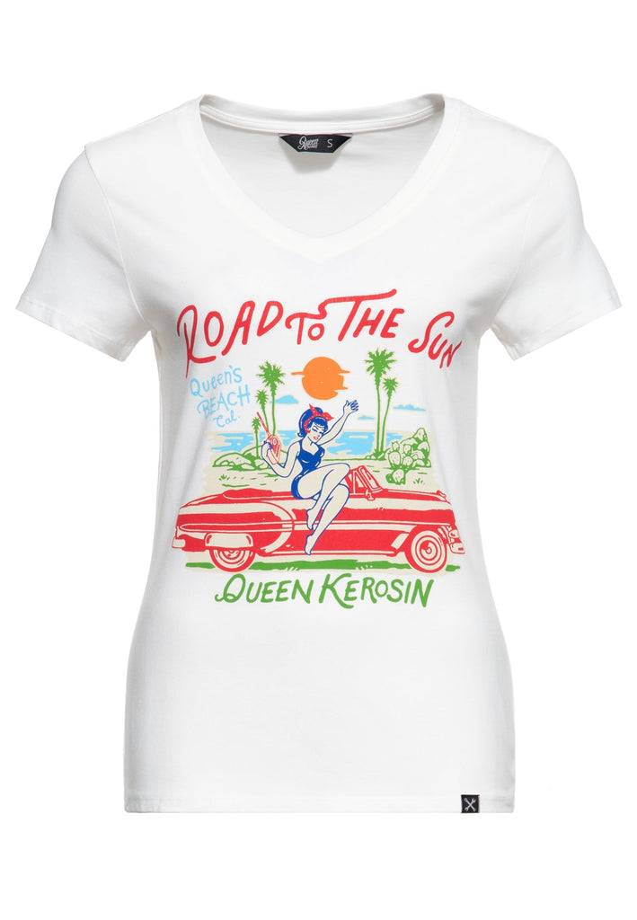 Queen Kerosin T-Shirt «Road To The Sun» Große Rabatte
