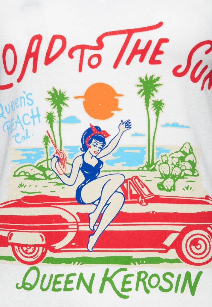 Queen Kerosin T-Shirt «Road To The Sun» Große Rabatte