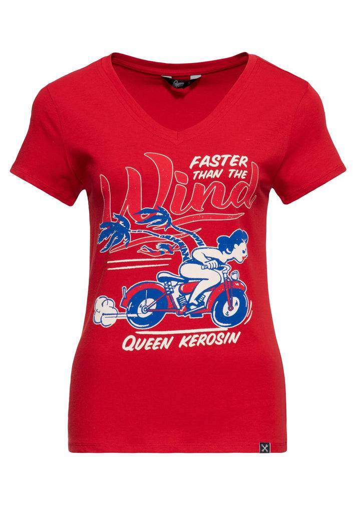 Queen Kerosin T-Shirt «Faster Than The Wind» Neuheiten