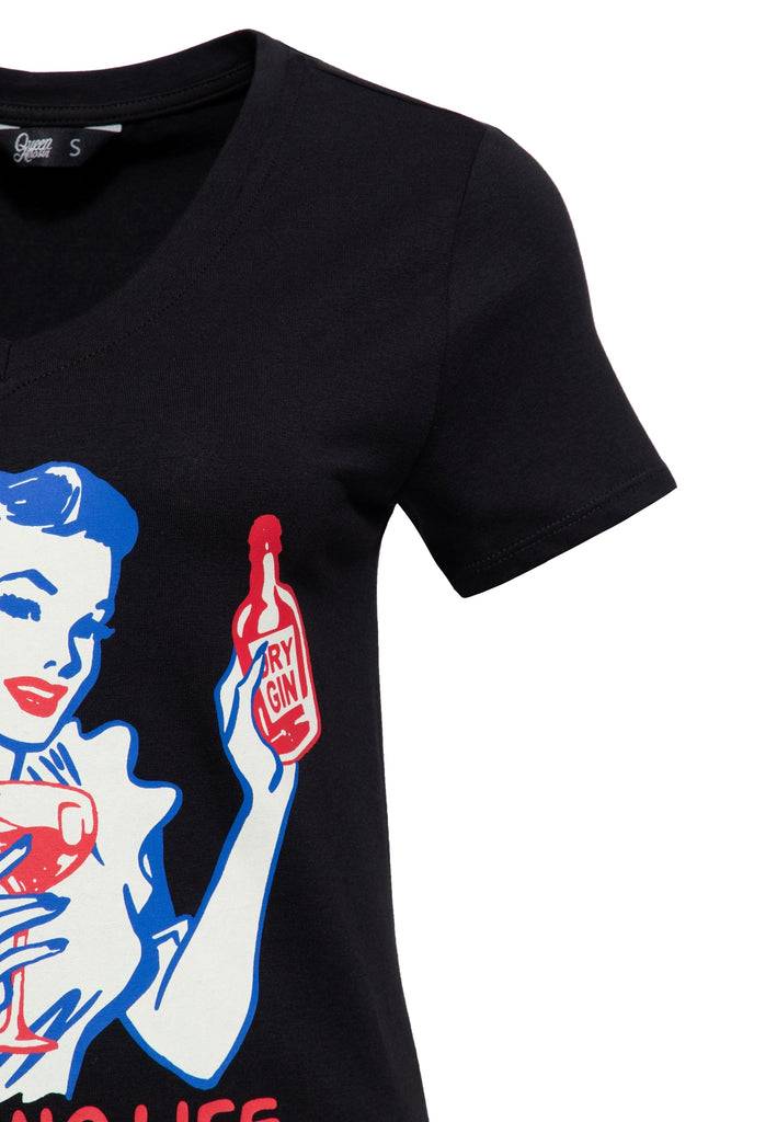 Queen Kerosin T-Shirt «No Gin No Life» Bestseller