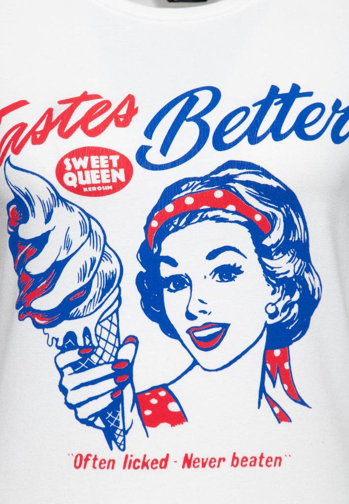 Queen Kerosin T-Shirt «Tastes Better» Kauf eins, bekomm eins gratis