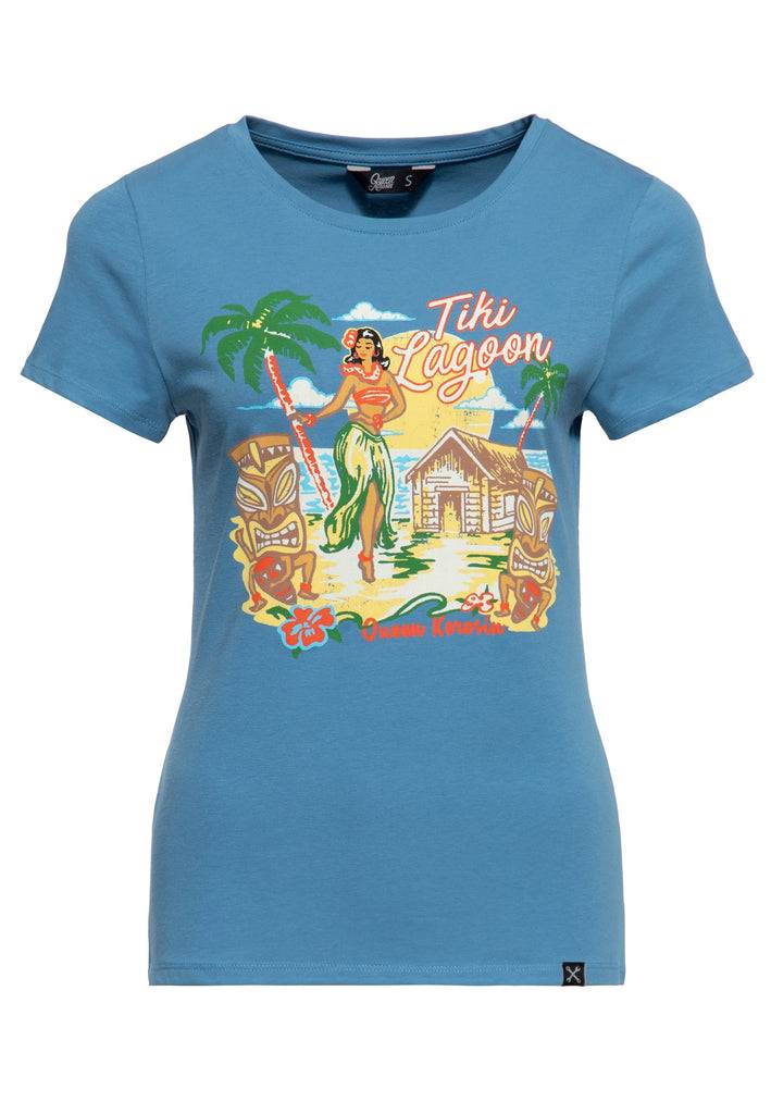 Queen Kerosin T-Shirt «Tiki Lagoon» Tägliche Deals