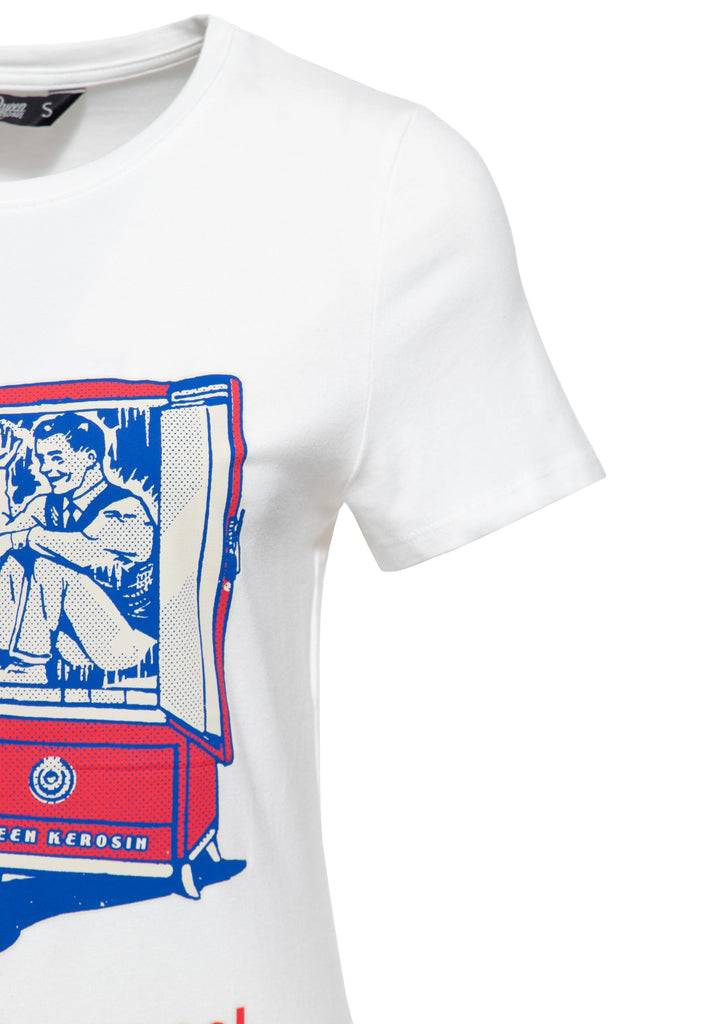 Queen Kerosin T-Shirt «Keep Your Love Cool» Riesige Ersparnisse