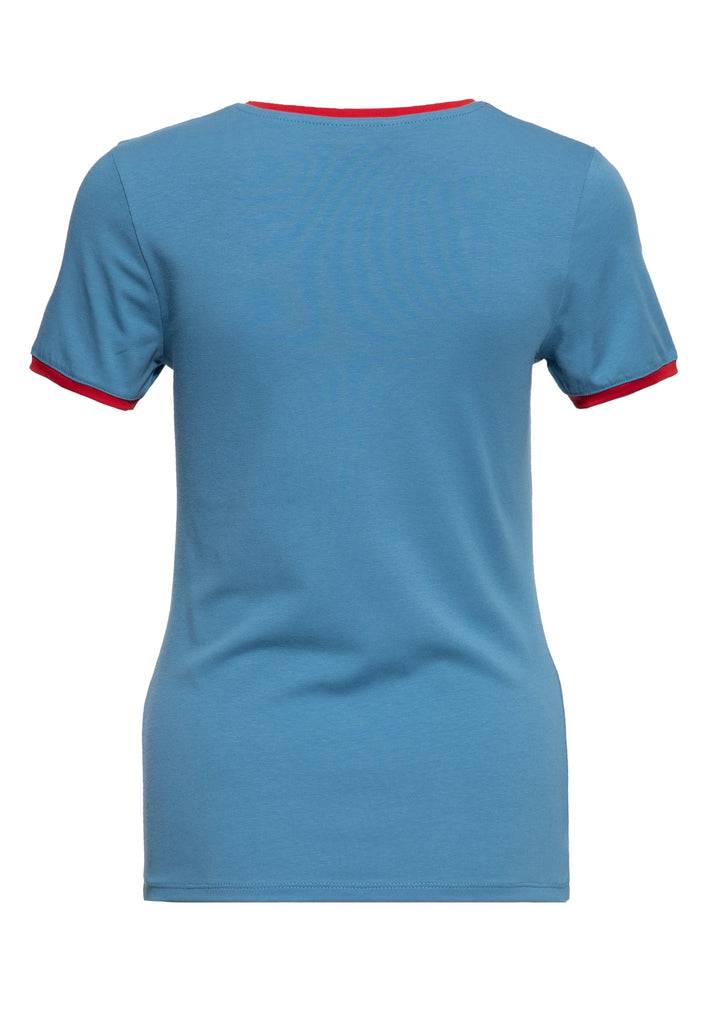 Queen Kerosin Ringer T-Shirt «Lago di Garda» VIP-Rabatte