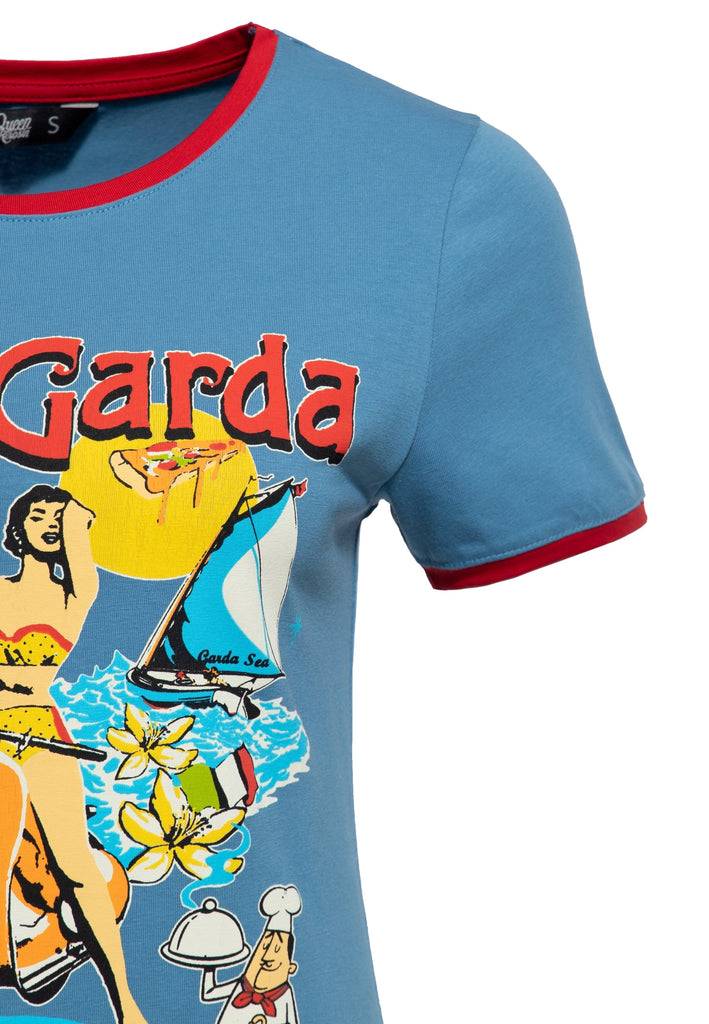 Queen Kerosin Ringer T-Shirt «Lago di Garda» VIP-Rabatte