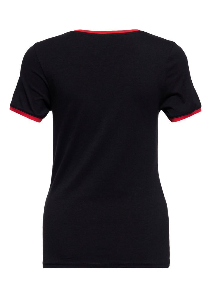 Queen Kerosin Ringer T-Shirt «Real Romance» Tiefpreis