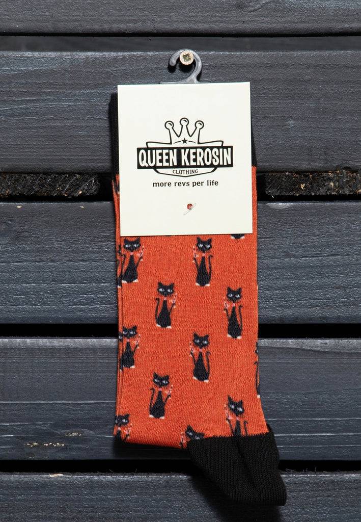 Queen Kerosin Socken «Cat» Letzte 2 Tage