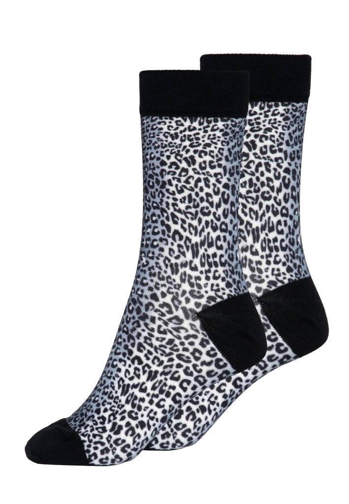 Queen Kerosin Socken «Snow Leopard» Bis zu 50% Rabatt