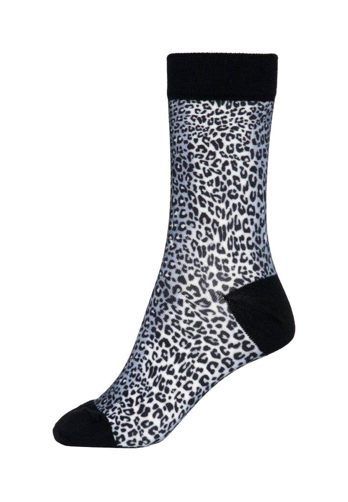 Queen Kerosin Socken «Snow Leopard» Bis zu 50% Rabatt