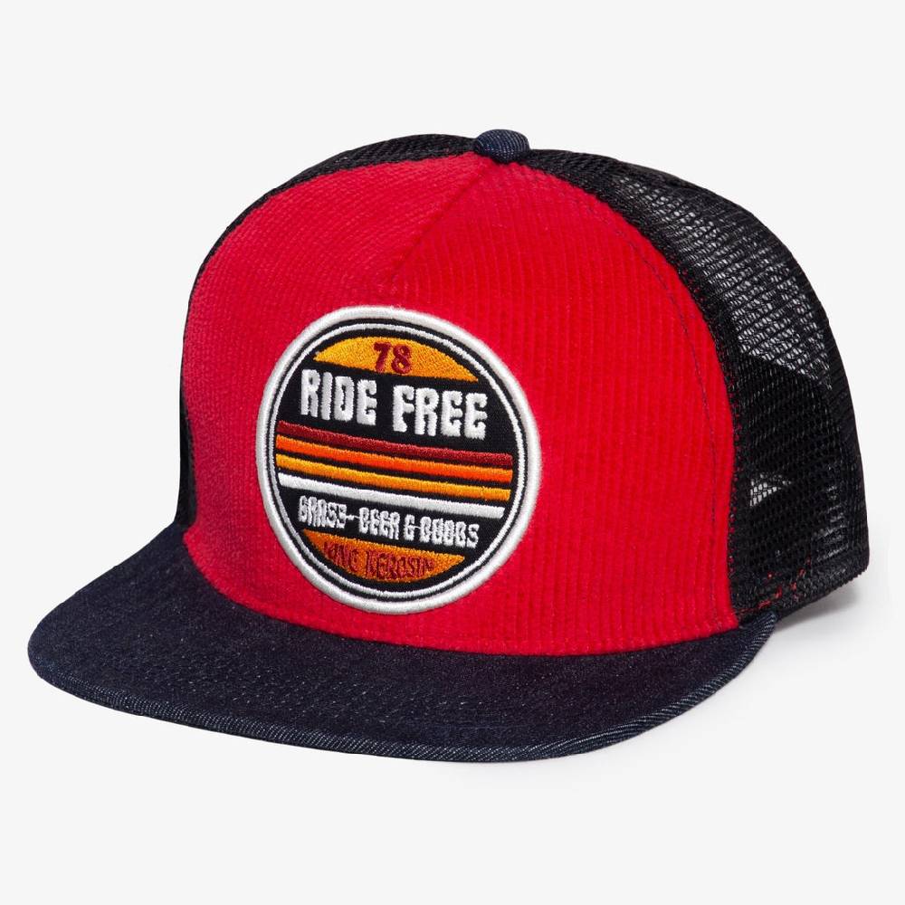 Queen Kerosin Snapback Mesh Cap «Ride Free» Günstig kaufen
