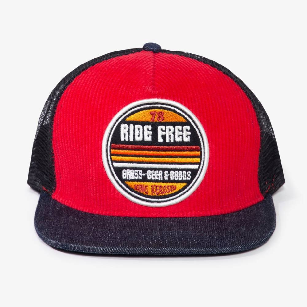 Queen Kerosin Snapback Mesh Cap «Ride Free» Günstig kaufen