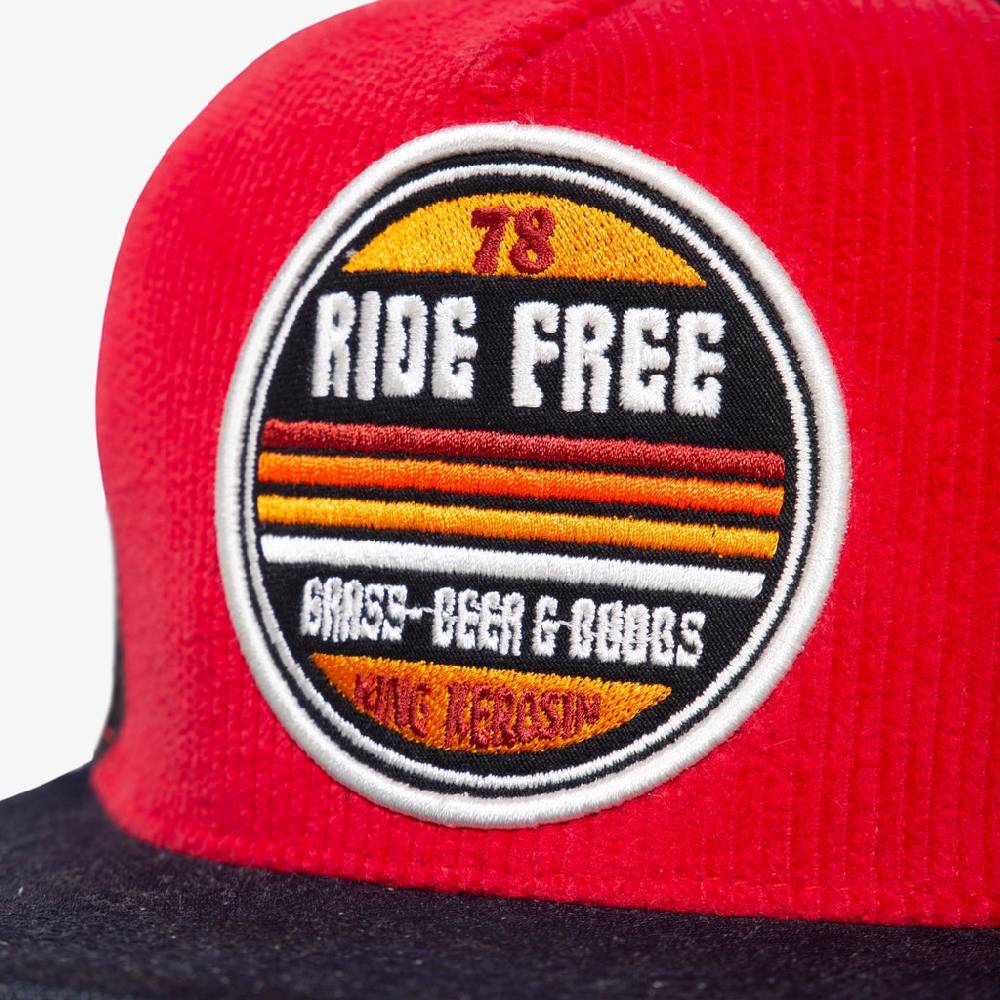 Queen Kerosin Snapback Mesh Cap «Ride Free» Günstig kaufen