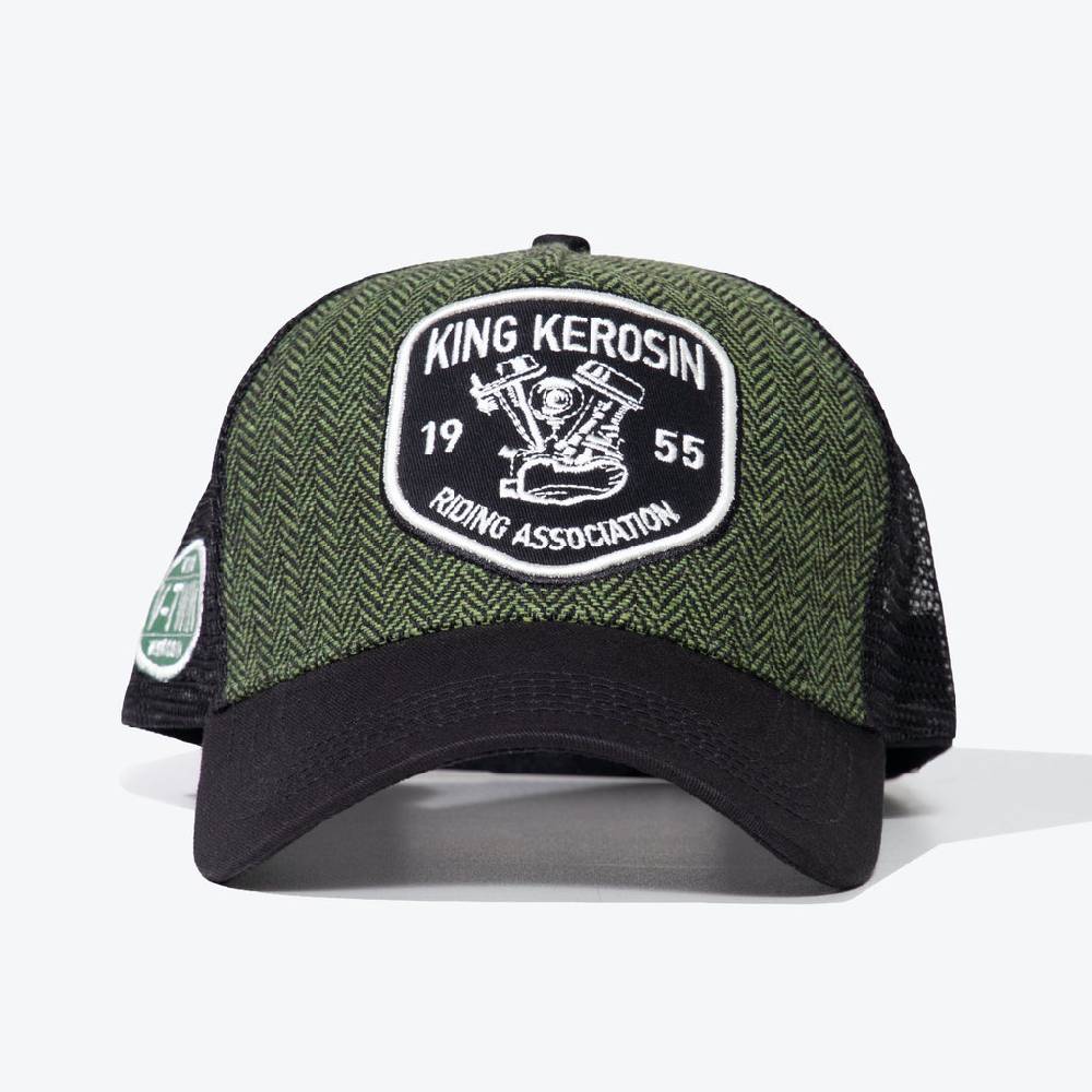 Queen Kerosin Trucker Cap «Riding Association» Versandkostenfrei