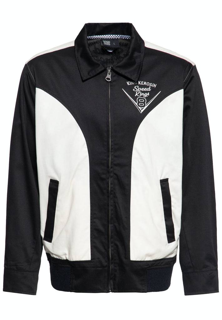 Queen Kerosin Gabardine Jacke «Speed King» Vatertagsangebot