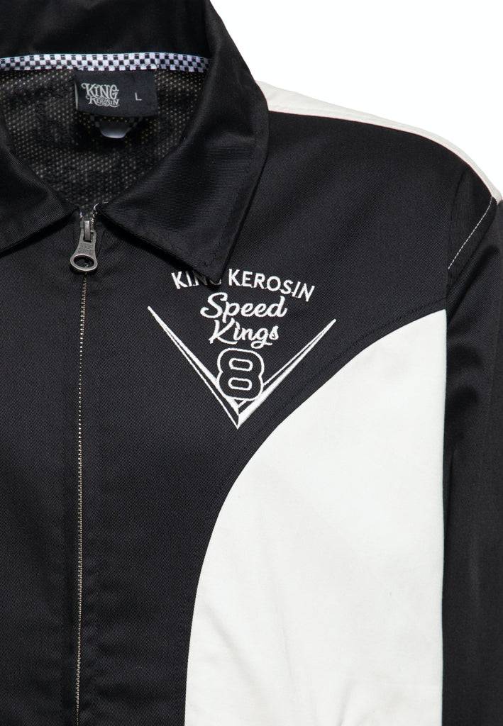 Queen Kerosin Gabardine Jacke «Speed King» Vatertagsangebot