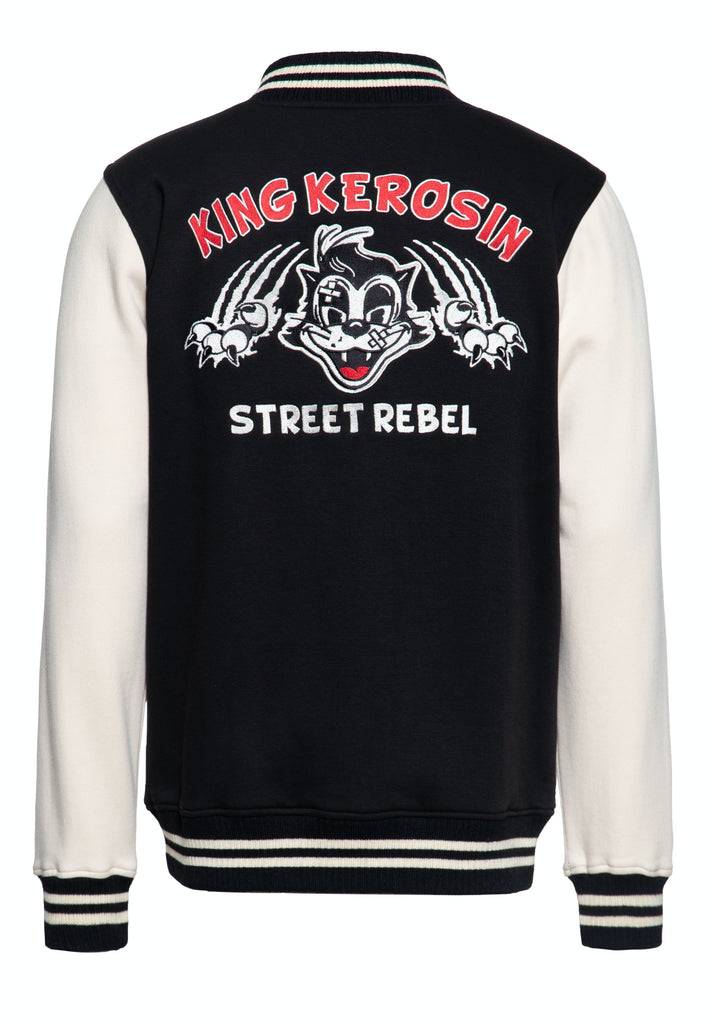 Queen Kerosin College Sweatjacke «Street Rebel» Top Angebot