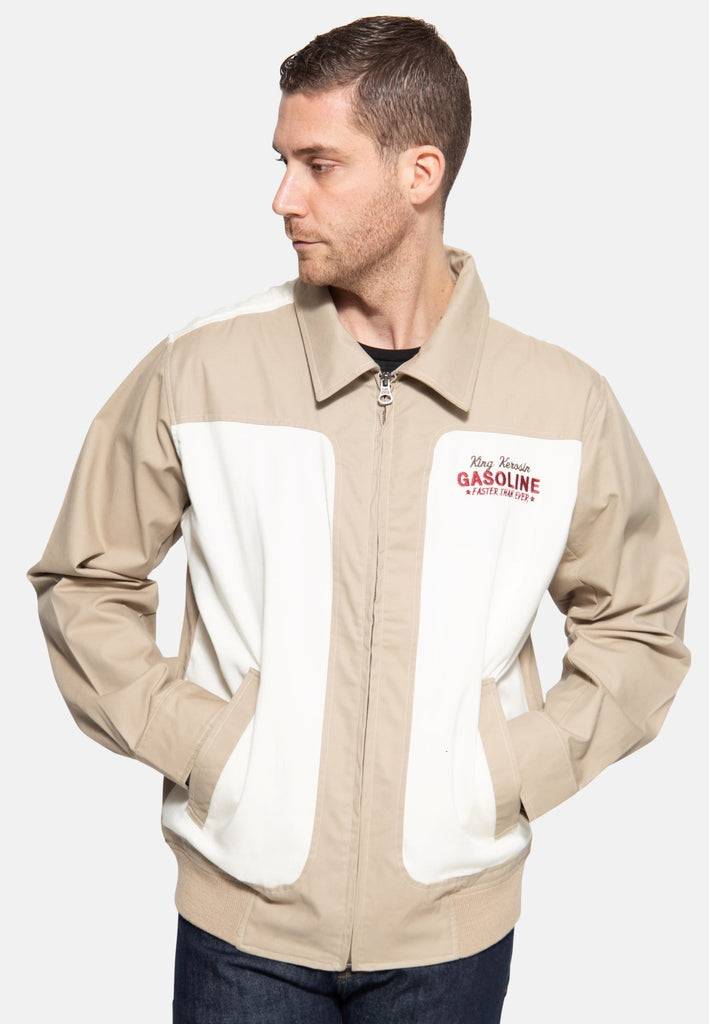 Queen Kerosin Gabardine Jacke «Motorway Oils» Neuheiten
