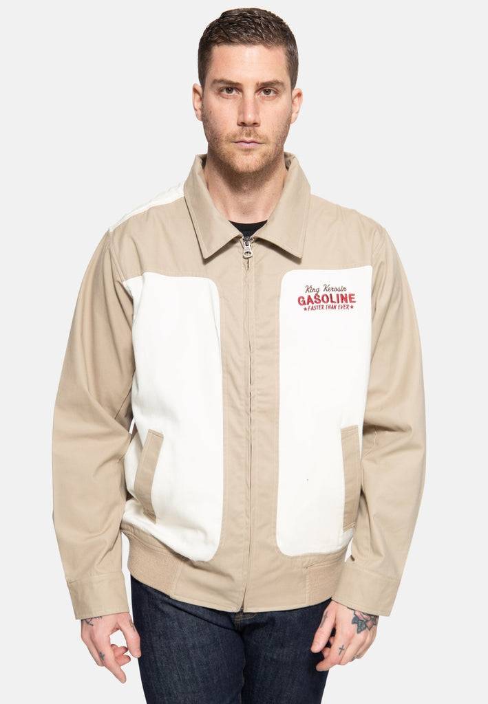 Queen Kerosin Gabardine Jacke «Motorway Oils» Neuheiten