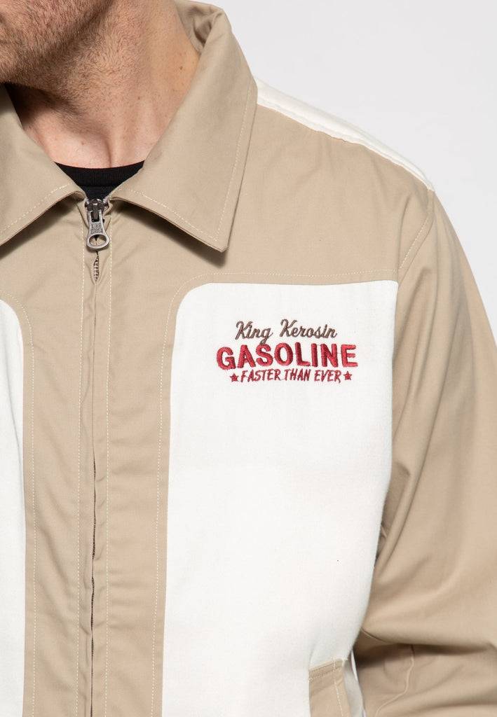 Queen Kerosin Gabardine Jacke «Motorway Oils» Neuheiten