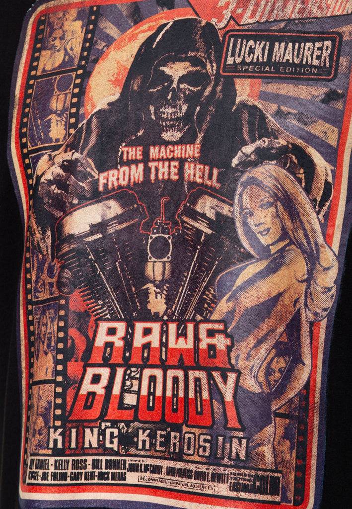 Queen Kerosin T-Shirt Lucki Maurer «Raw & Bloody» Sonderangebote