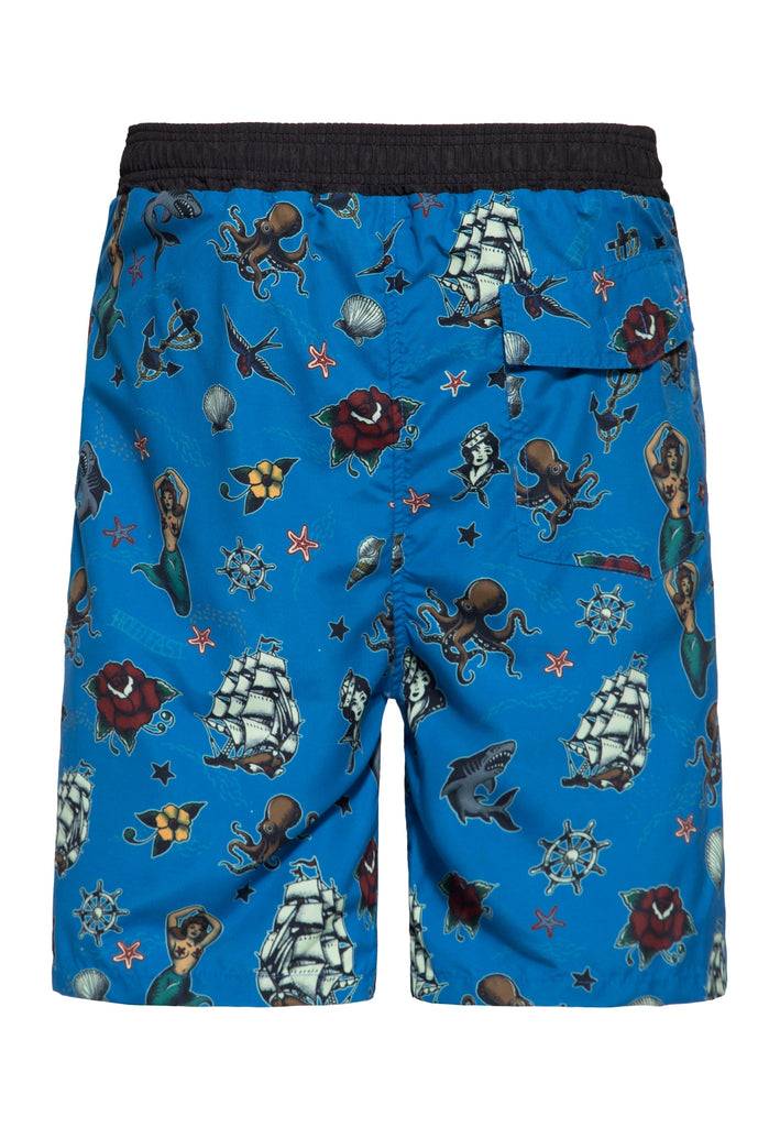 Queen Kerosin Badeshorts «Sailor» Bis zu 60% Rabatt