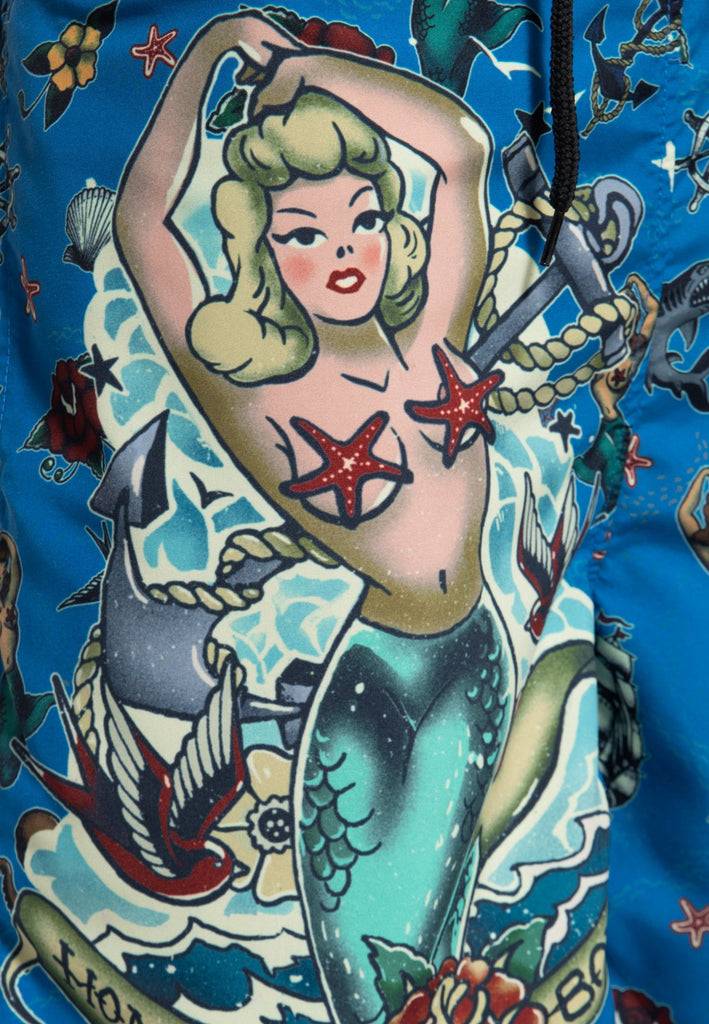 Queen Kerosin Badeshorts «Sailor» Bis zu 60% Rabatt