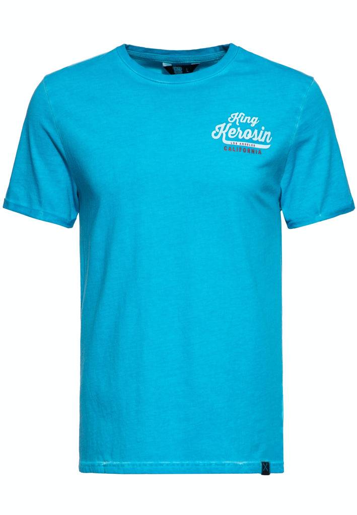 Queen Kerosin Oil Washed T-Shirt «Speedshop King Kerosin» Nur noch ein Tag übrig