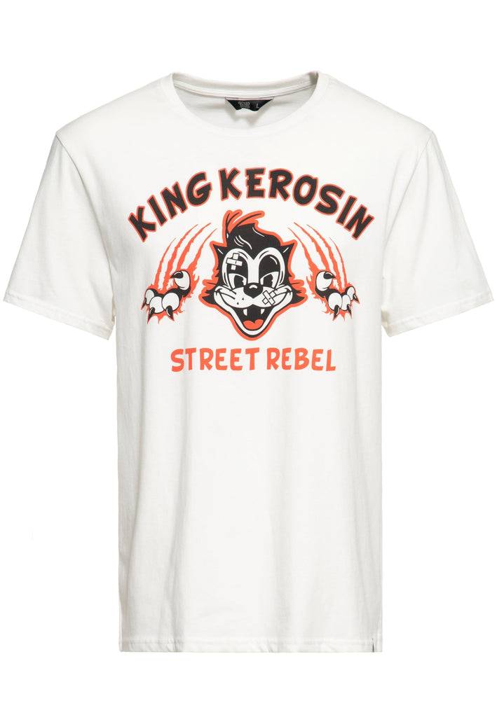 Queen Kerosin Print T-Shirt «Street Rebel» Speichern exportieren