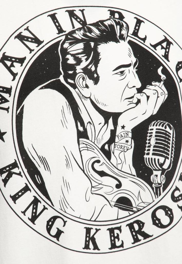 Queen Kerosin T-Shirt «Man in Black» Rabatte dieses Monats