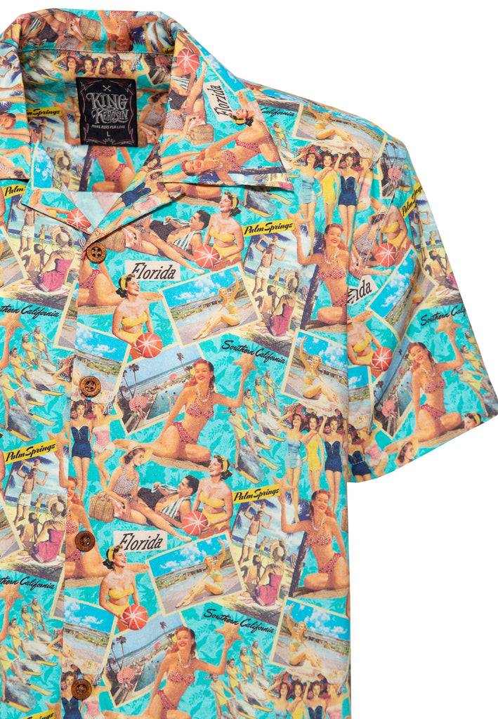 Queen Kerosin Hawaiihemd «50's Vacation» im Angebot