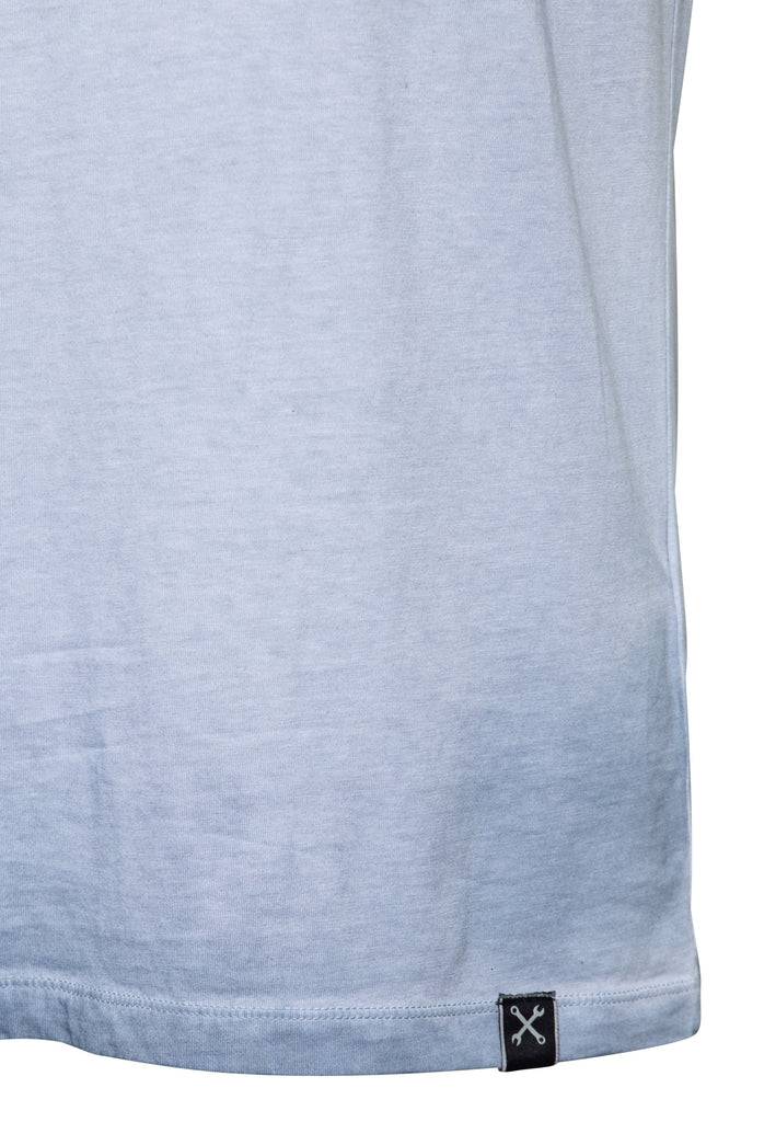 Queen Kerosin Oil Wash T-Shirt «Long Beach» Blitzverkäufe