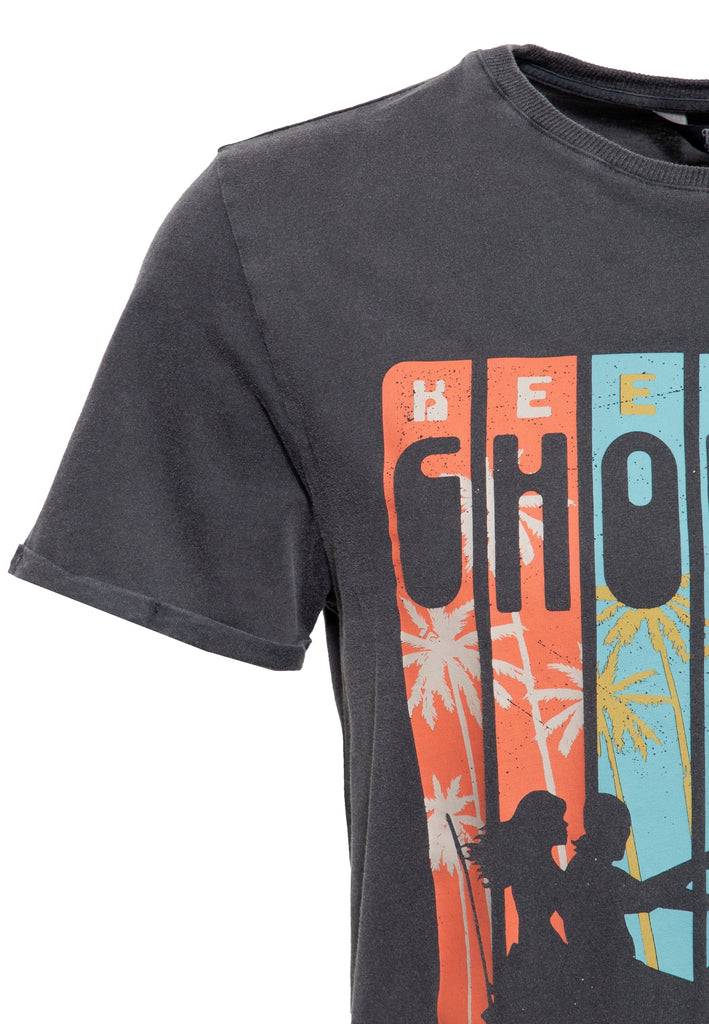Queen Kerosin Acid Wash T-Shirt «Keep on Choppin'» Limitierter Zeitrabatt