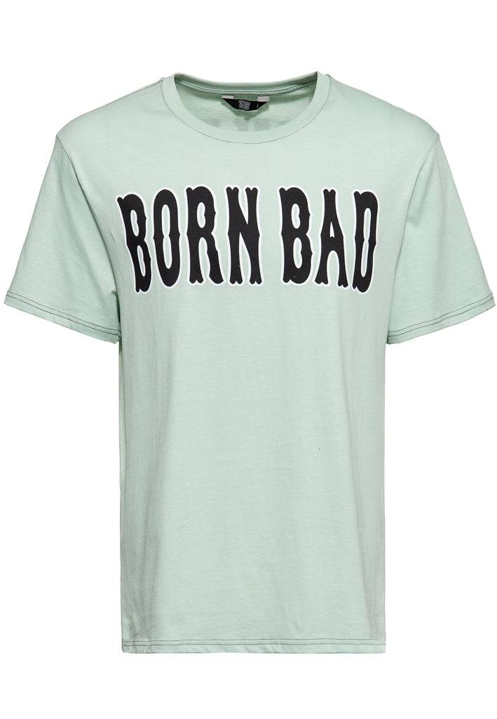 Queen Kerosin Classic T-Shirt «Born Bad» Rabatt