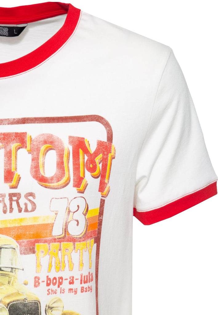 Queen Kerosin Kontrast T-Shirt «Custom 73» Flash Sale