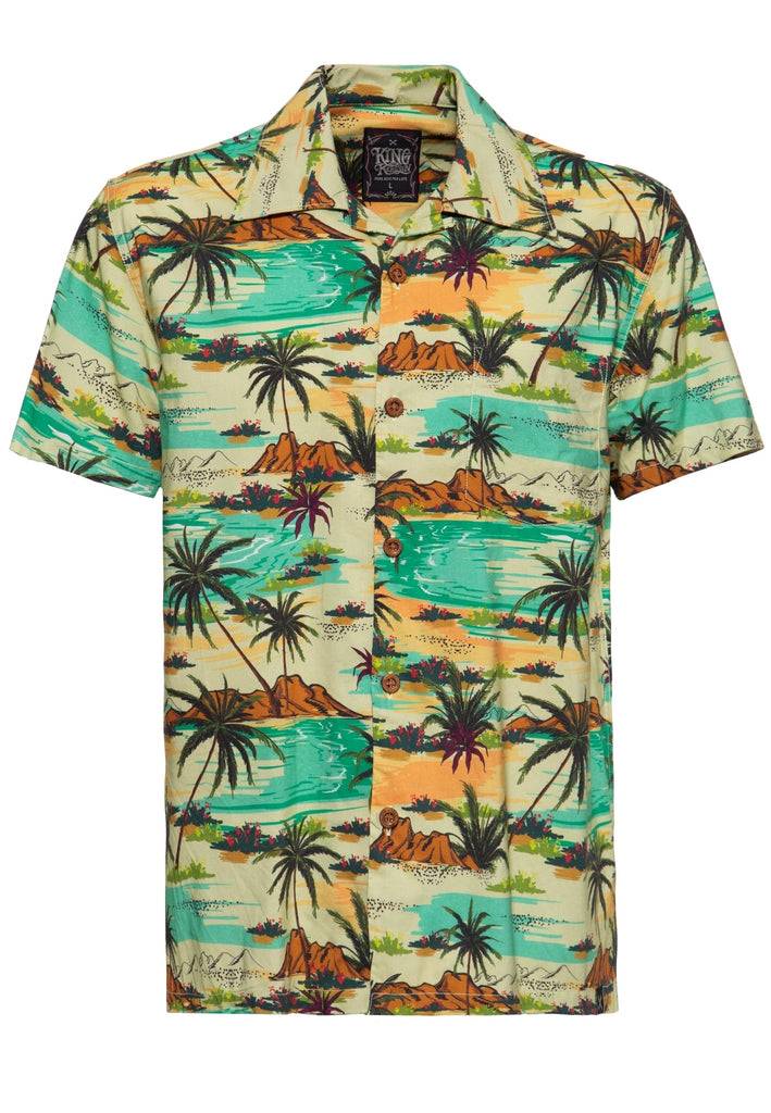 Queen Kerosin Hawaii Hemd «Tropical Sea» Jubiläumsangebot