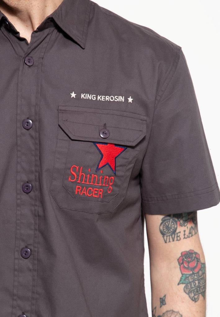 Queen Kerosin Workwear Hemd «Shining Racer» Lagerräumung