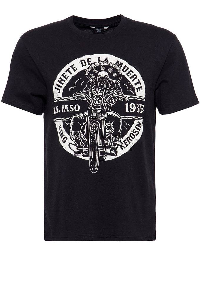 Queen Kerosin Shirt mit Biker-Print «El Paso» Neuheiten