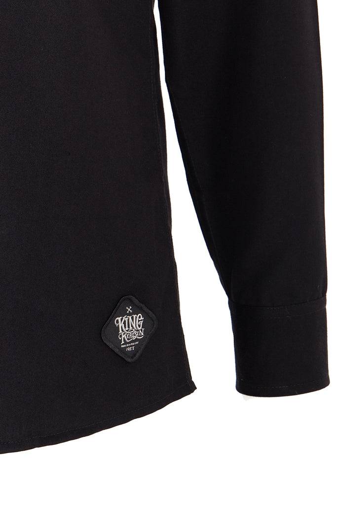 Queen Kerosin Hemd im Workwear mit Print im Rücken «Kustom & Garage» Saisonale Angebote