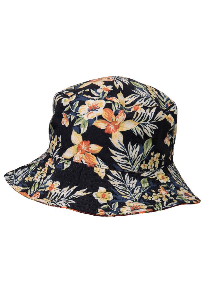 Queen Kerosin Bucket Hat «Hibiscus» Letzte 3 Tage