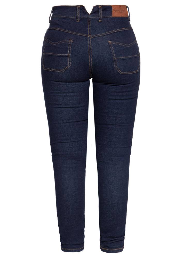 Queen Kerosin High Waist Slim Fit Jeans im 5-Pocket-Design «Betty» Letzte 2 Tage