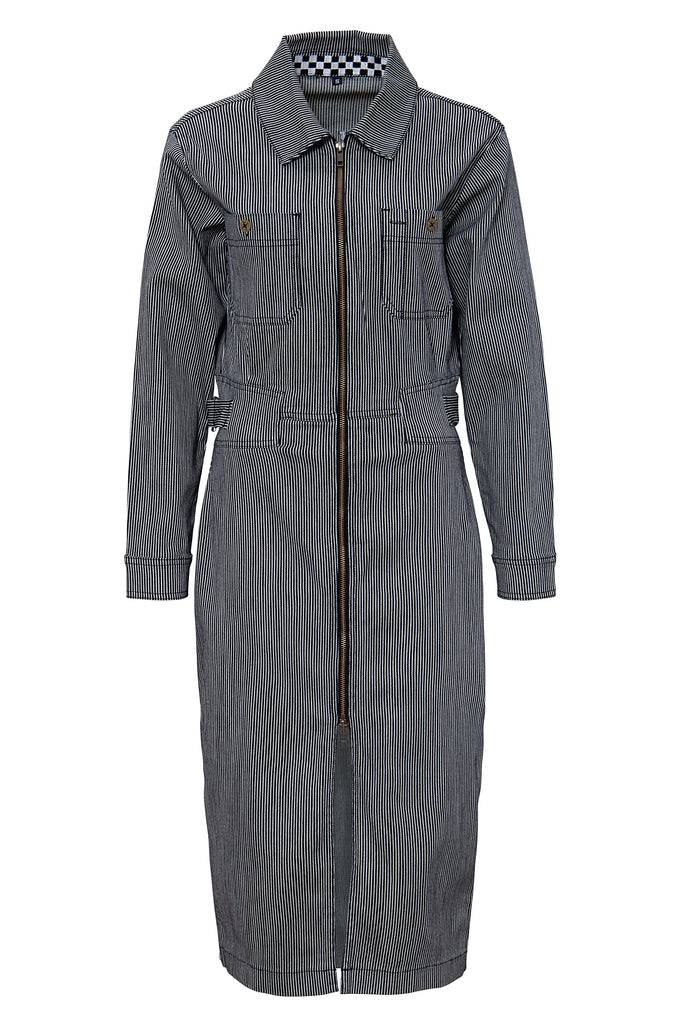 Queen Kerosin Jeanskleid im Workwear-Style Bis zu 65% Rabatt