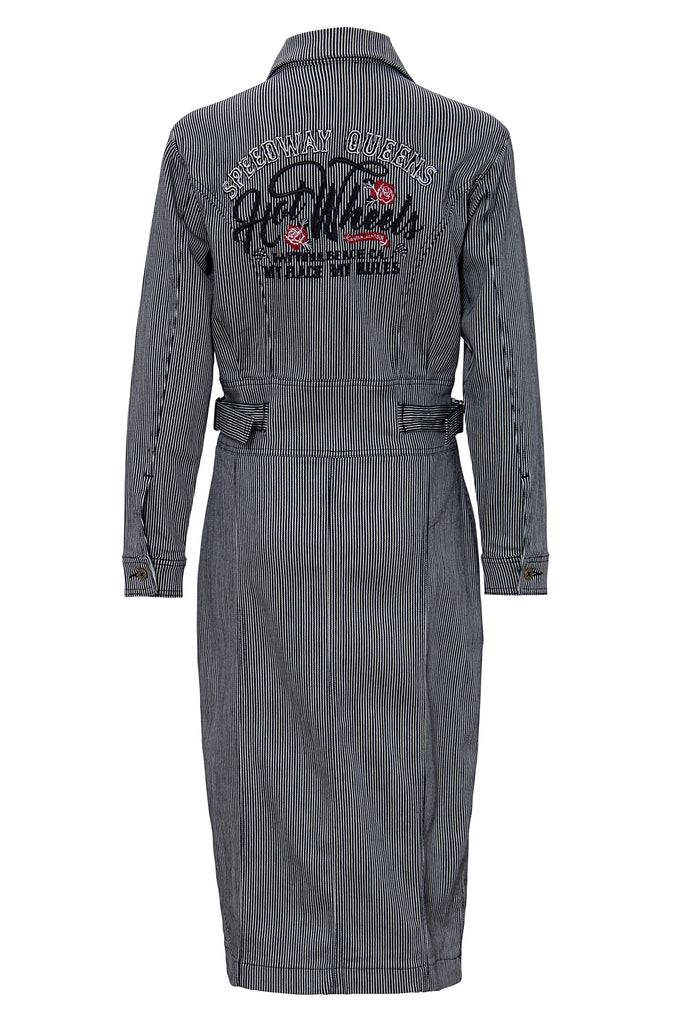Queen Kerosin Jeanskleid im Workwear-Style Bis zu 65% Rabatt