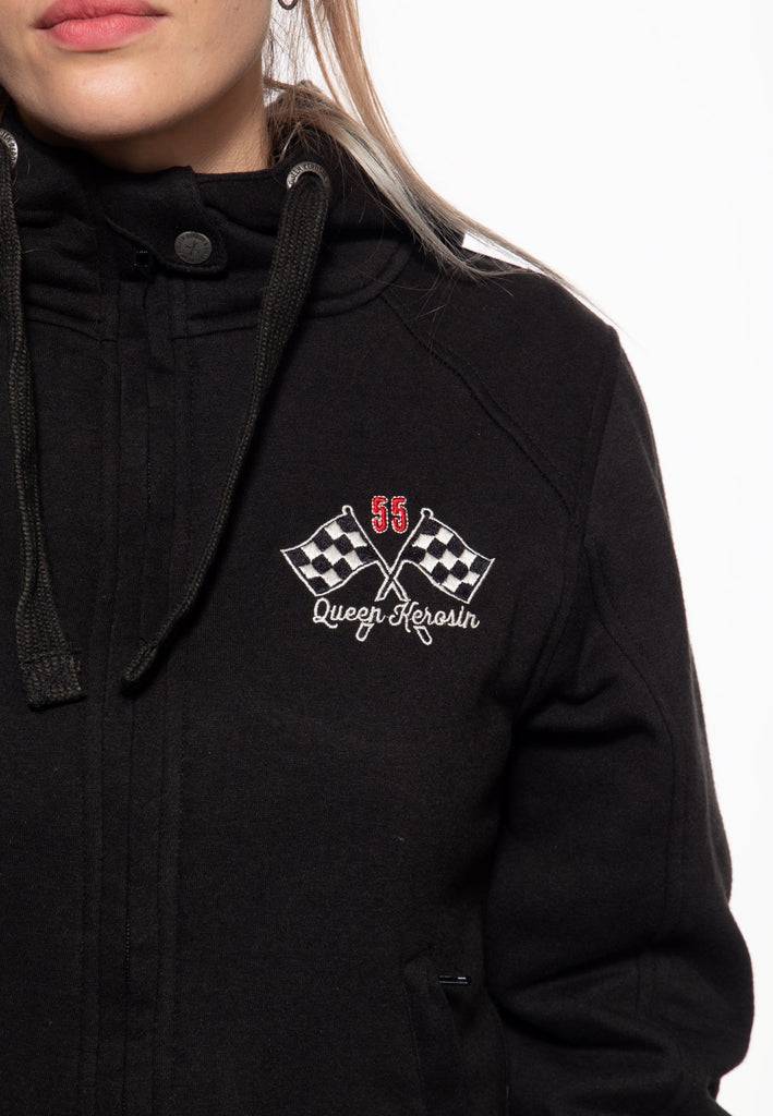 Queen Kerosin Sweatjacke mit Kapuze «Speedway Garage» Nur noch ein Tag übrig