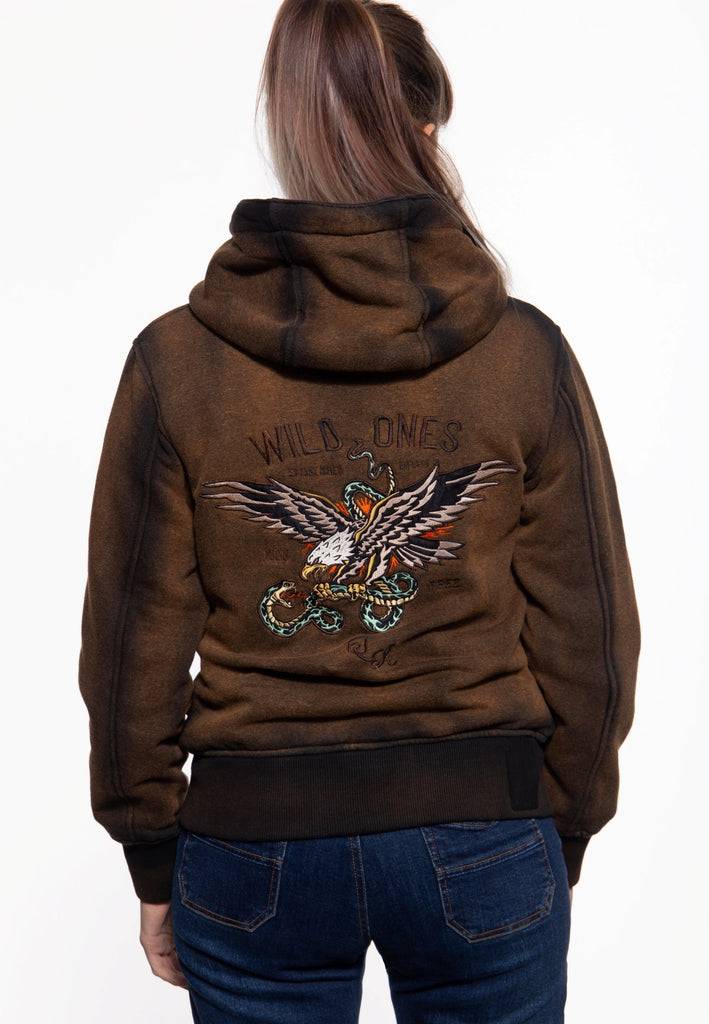 Queen Kerosin Sweatjacke mit Kapuze «Wild Ones» Riesige Rabatte