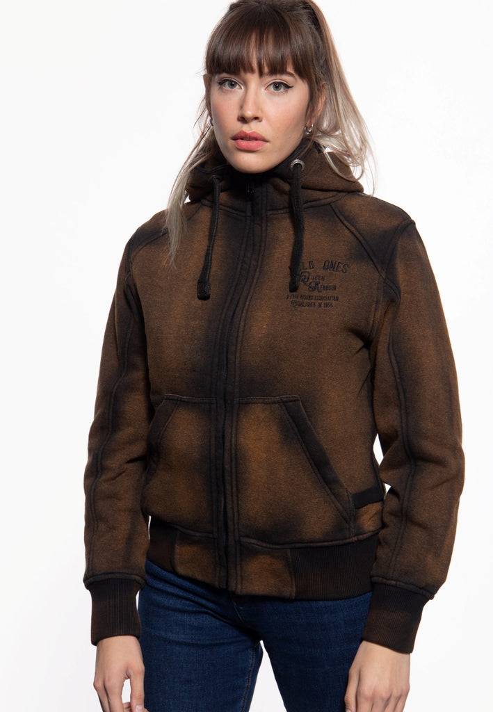 Queen Kerosin Sweatjacke mit Kapuze «Wild Ones» Riesige Rabatte