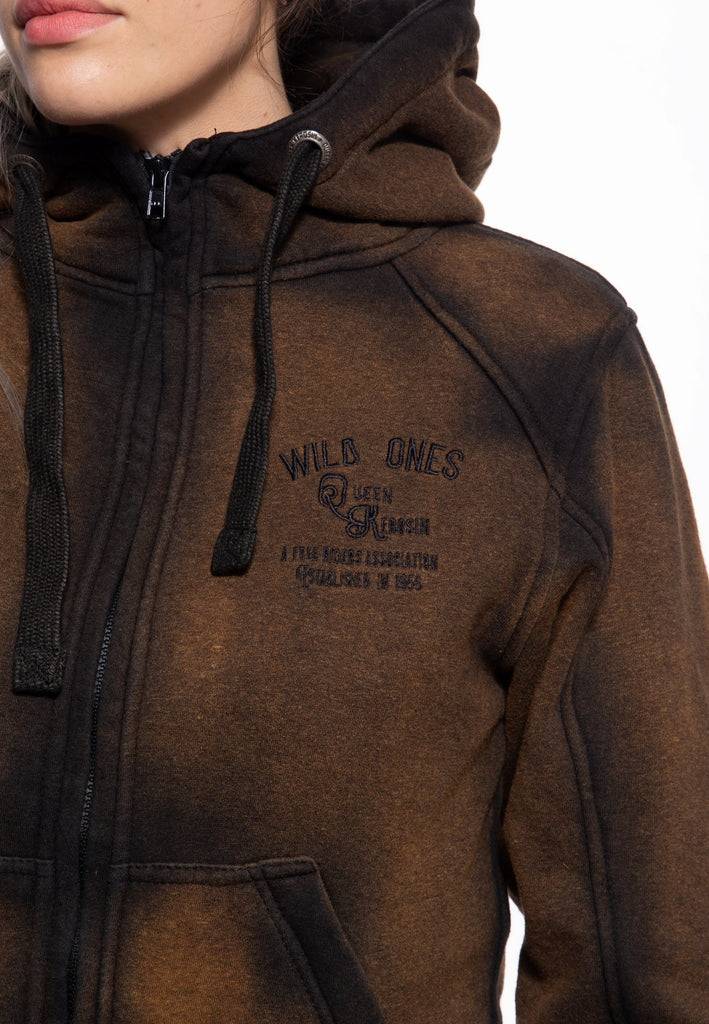 Queen Kerosin Sweatjacke mit Kapuze «Wild Ones» Riesige Rabatte
