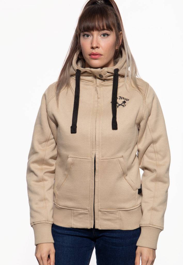 Queen Kerosin Sweatjacke mit Kapuze «My Heart On Fire» Clearance-Verkauf