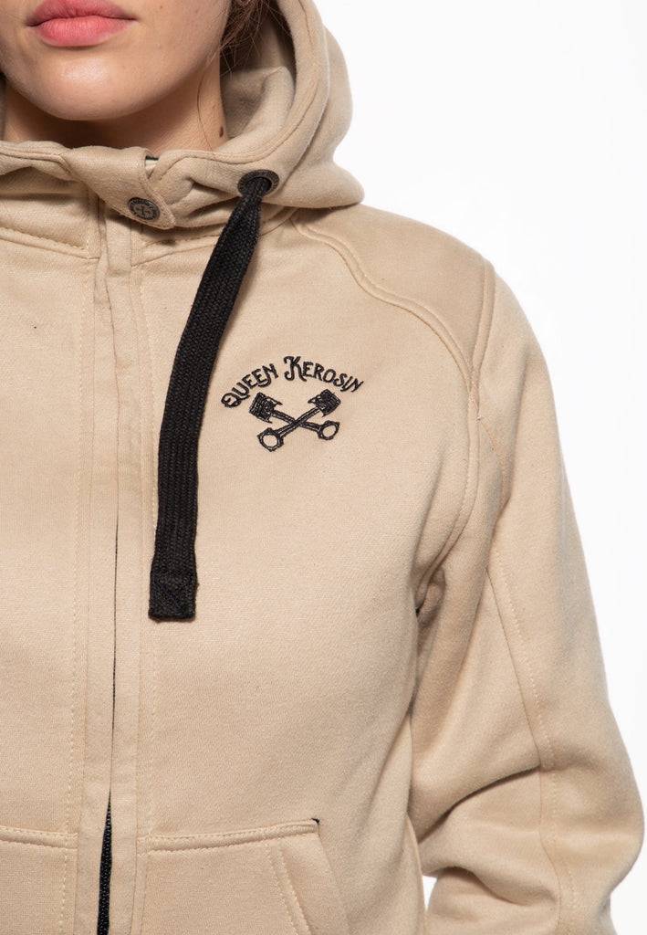 Queen Kerosin Sweatjacke mit Kapuze «My Heart On Fire» Clearance-Verkauf